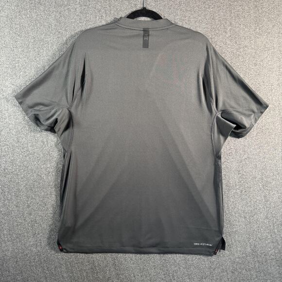 Nike Polo Shirt Mens XL Gray Tiger Woods Dri-FIT ADV Blade Collar Golf - Picture 3 of 12